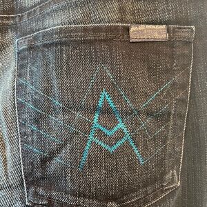 7 for all mankind “A” Pocket boot cut jeans, size 30